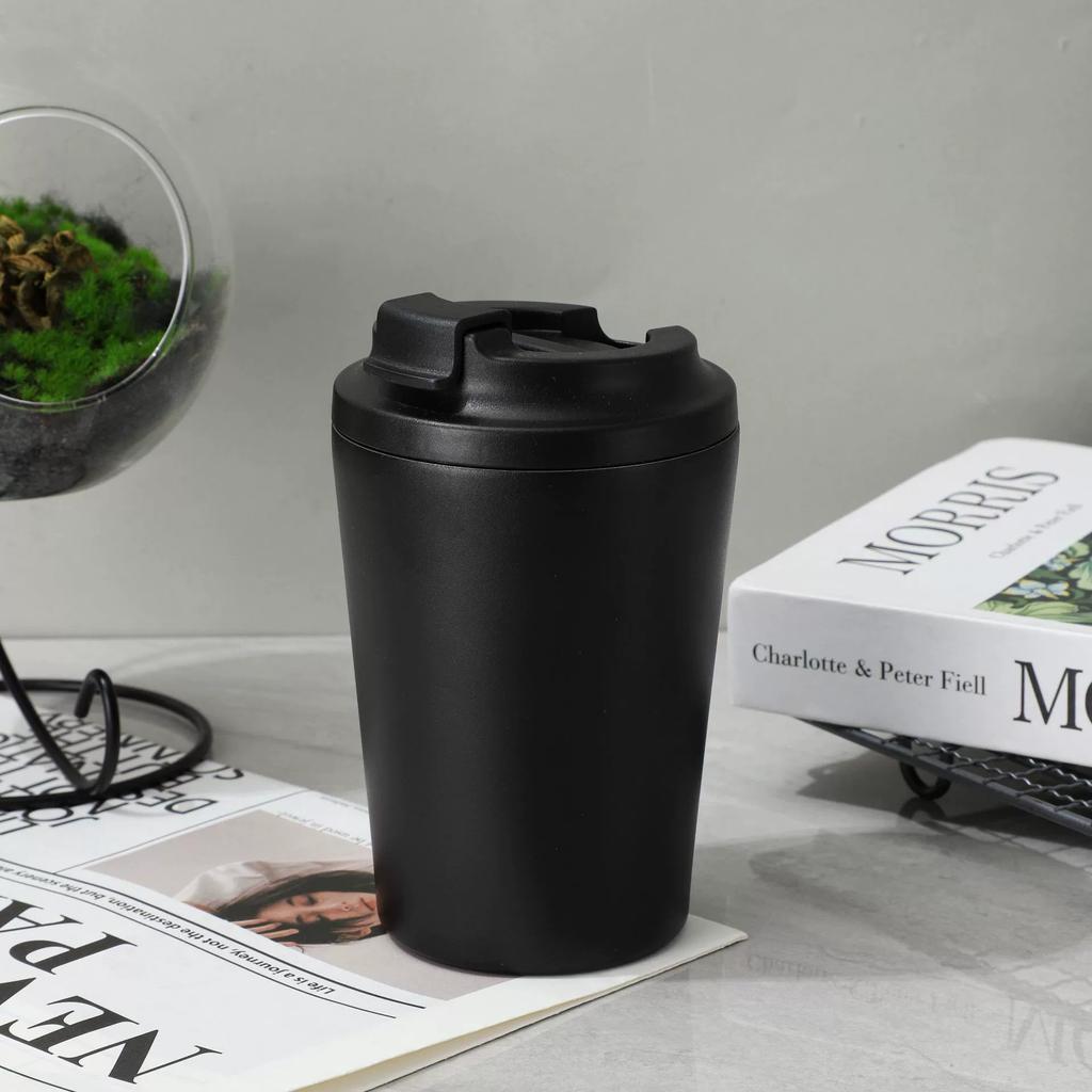 Simple Stainless Steel Coffee Cup Double-Layer Vacuum Thermos Cup Car Portable Gift Water Cup