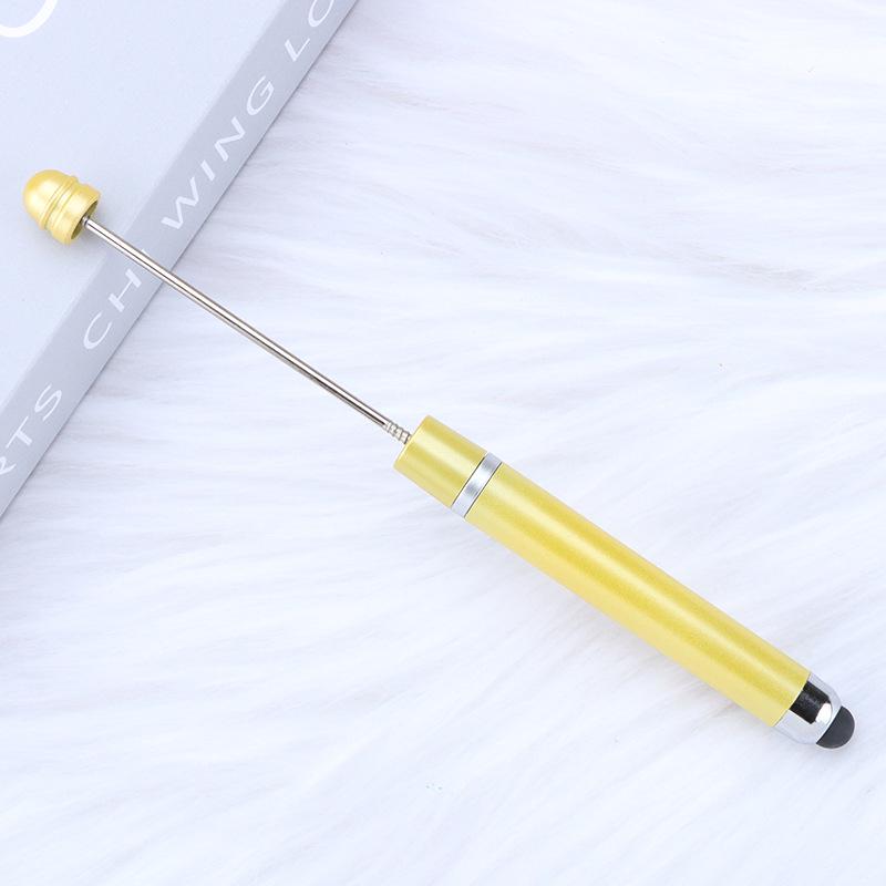 Multi-functional Touch Screen Beading Ballpoint Pen with Extended Rod for DIY Cute Bead Design
