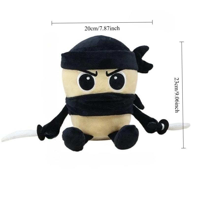 

Trippi Troppi Plush Toy Cabucina Assasino Stuffed Plushie Kawaii Italian Brainrot Llersilica Cappuccino Plush Doll Tung Sahur чёрный