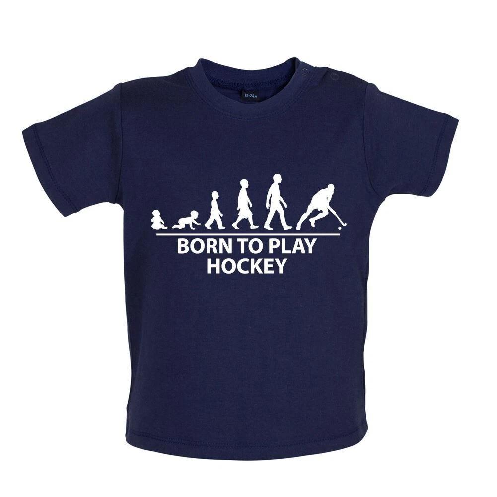 

Born To Play Hockey - Kids Baby Kids Boys Girls Unisex T-Shirt / Bodysuit - Field Player Sports Team 120