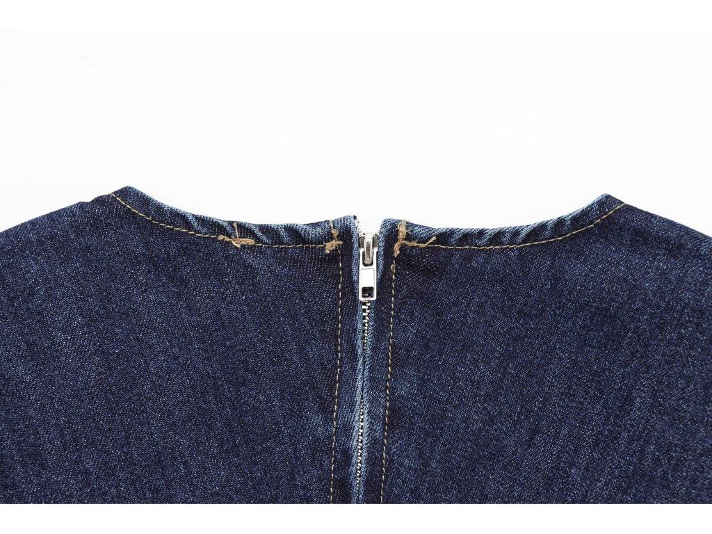 Spring 2025 Women's European & American Style Slimming Denim Dress