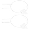 2Pcs Butterfly Garden Climbing Trellis Beautiful Iron Plant Trellis for Decorative Potted Climbing Vines Flowers Round