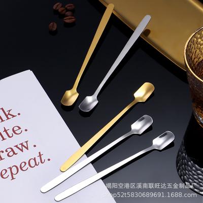 Stainless Steel Seasoning Spoon Honey Dessert Spoon Restaurant Stainless Steel Ice Spoon Coffee Mixing Spoon.