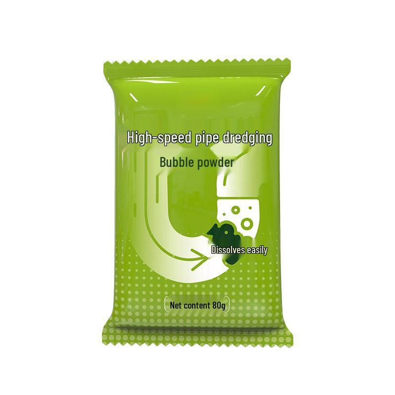 Pipe Cleaning Foam Powder: Unclogs Toilets & Dissolves Grease Quickly in Kitchen Drains