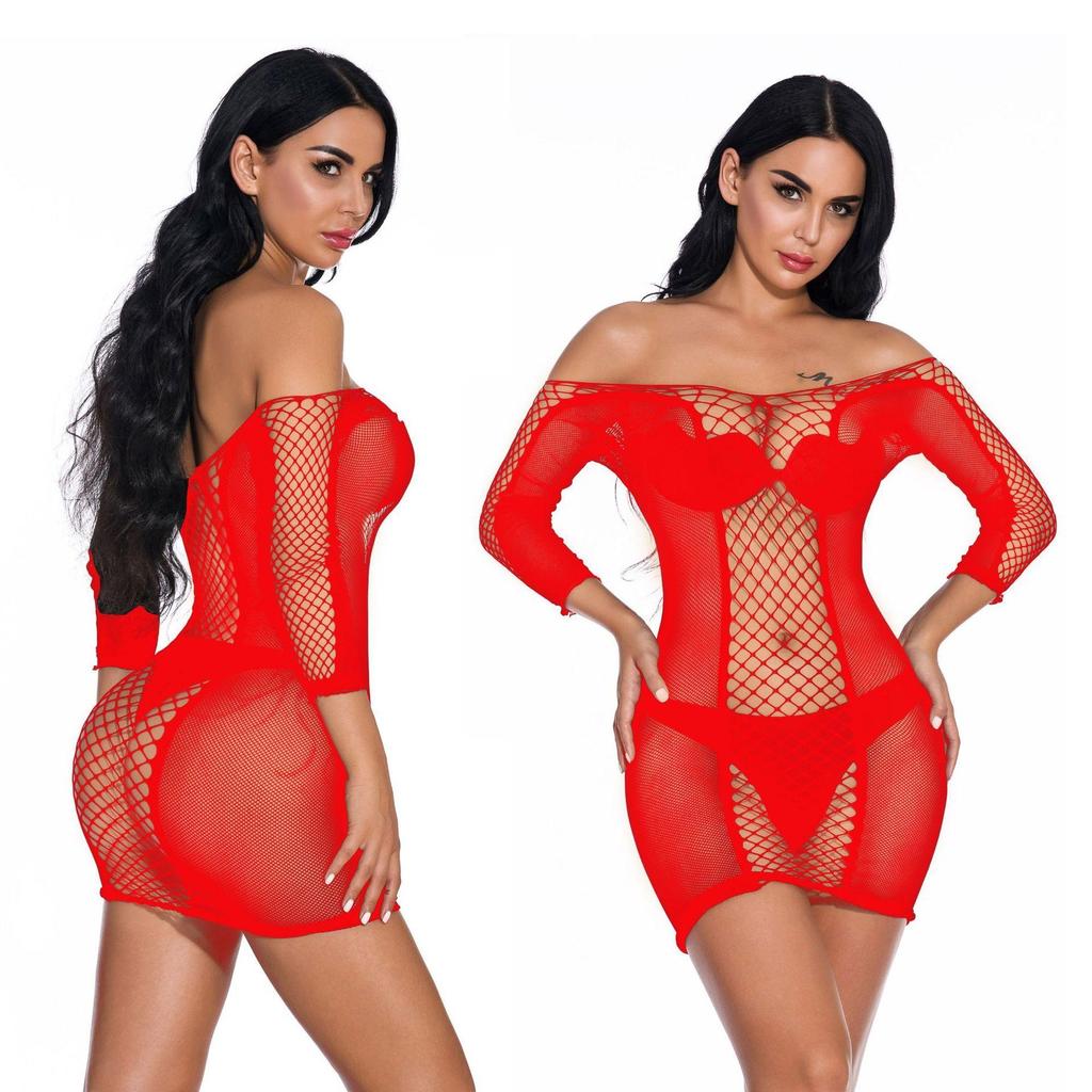 Sexy Women Mesh Fishnet Teddies Bodysuits Transparent Bodystocking Lingerie