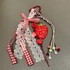 Trinket Strawberry Bag Charms Girl Heart Girl Sweet  Key Chain  Creative Gift