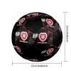 Hartes Football Club Indoor Soccer Ball Colorful Machine Stitched PVC Size 5 Team Training Competition Ready Durable High-Bounce Cool Sports Gift