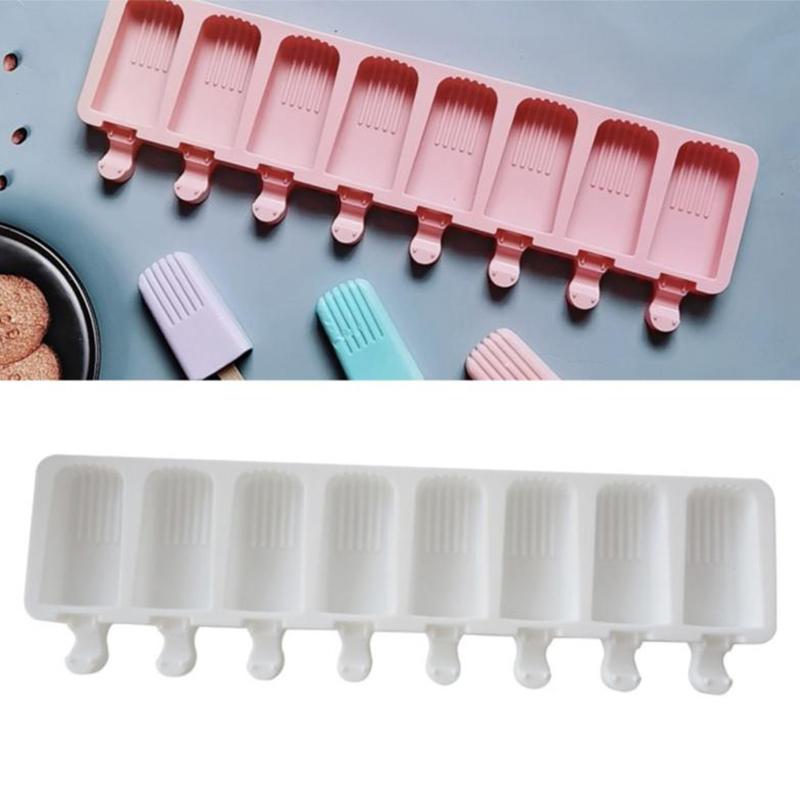 1Pcs Silicone Ice Cream Mold Diy Chocolate Dessert Popsicle Moulds Maker Homemade Tools Summer Party Supplies