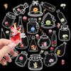 56 Transparent Bottle Plants And Flowers Pet Stickers Creative Small Fresh Hand Account Desktop Material Decorative Stickers