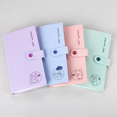 Koreanischer Stil 240-Kartenhalter für Schüler | Fotoalbum mit Knopfverschluss für Polaroids und Guka-Notizbücher