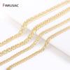 3,5mm/5mm 14K Gold Plated Cuban Link Ketten Für Schmuckherstellung, DIY Armband Halsketten Ketten Schmuckzubehör Zubehör