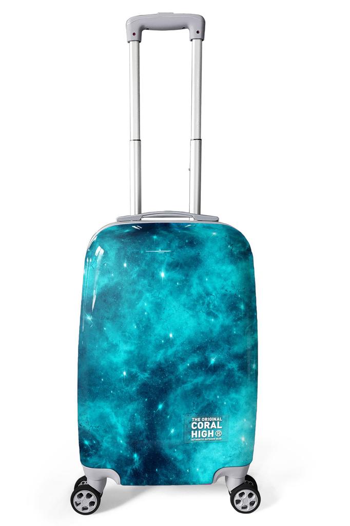 coral high Colorful Patterned PC 3-Piece Suitcase Set 16830