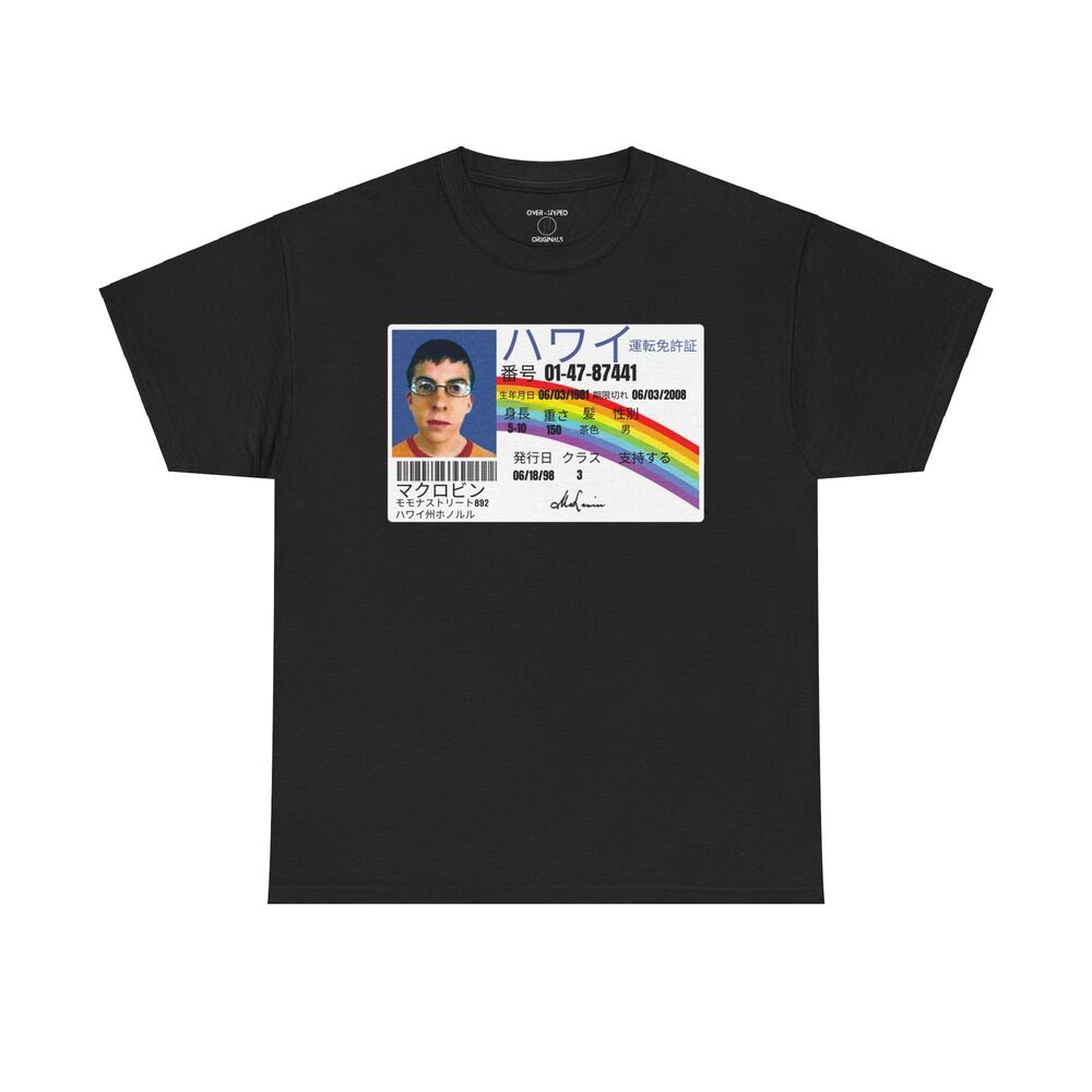 

Mclovin Id T Shirt In Japanese 2000S Cult Comedy Movie XXXXL