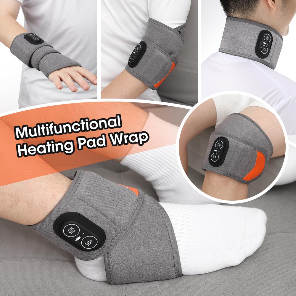 660 & 850nm Red Light Heating Pad 3 Levels Electric Vibration Wrist Hand Massager Joint Wrap Sports Knee Foot Ankle Brace Belt