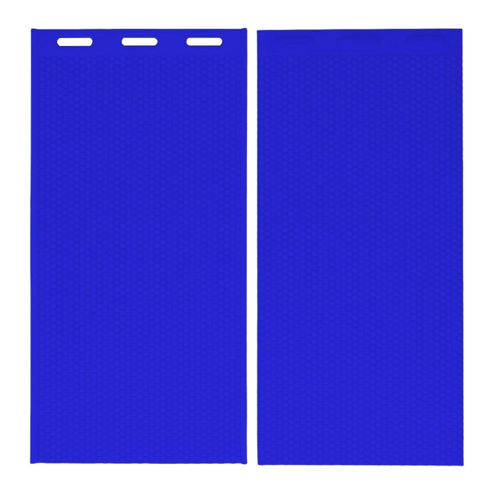 2-Piece Set Flexible Silicone Honeycomb Sheets Mold Non-Stick Surface Beeswax Press Sheet Mold Beeswax Foundation Press Mold синий