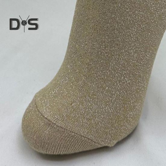Women's Glitter Ankle Socks Sparkly Metallic Crew Socks Ladies Shiny Piles Socks Summer Thin Cotton Sock for Ladies Girls