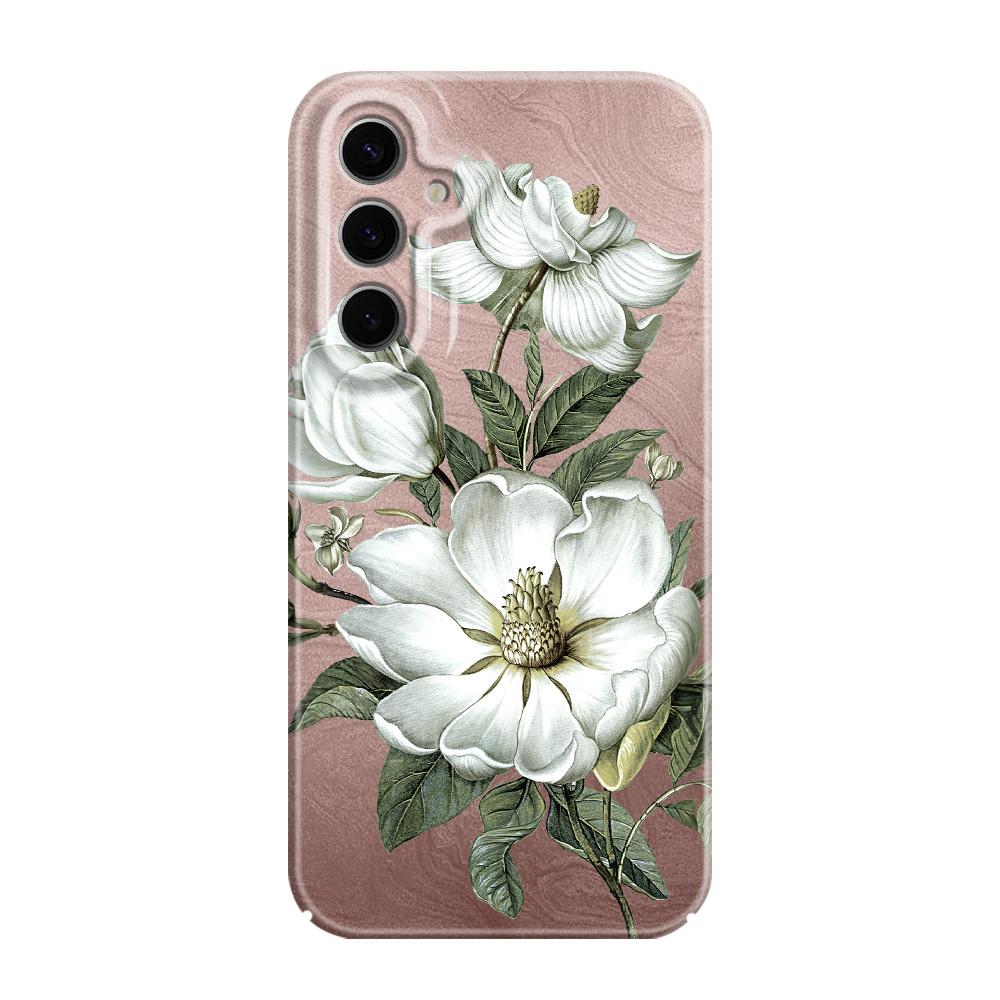 Gorgeous Magnolia Phone Case For Samsung Galaxy S25 S24 S23 S22 S21 S20 Plus Ultra FE 5G Film Hard Cover