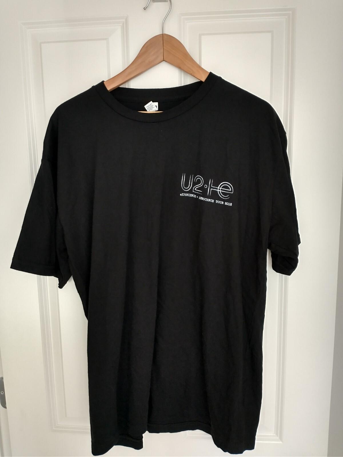 26 Rare U2 Experience and Innocence Tour Crew Shirt Size XL Unisex T-Shirt XXL