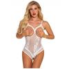 Women Sexy Lingerie Lace Backless Bodysuit Bandage Open Crotch Jumpsuit Pajamas