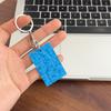 Swimming Keychain Pool Keychain Car Key Ring Pendant Car Key Chain Blue Yellow Hanging Ornament Teenage