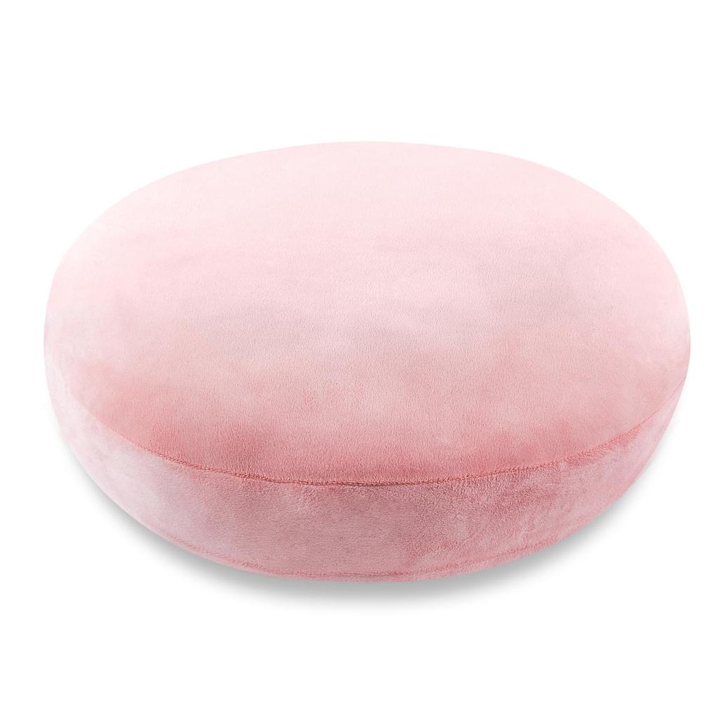 Body Pillow Marshmallow Round Cushion Chewy Cushion Chewy Smooth Round Shape Diameter 40cm Light Pink [JEMA]