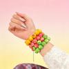 3D Simulation Fruit Beaded Bracelet Resin Pear Charms Adjustable Chain For Teen Girls Daily Party Wear Jewelry Accessories