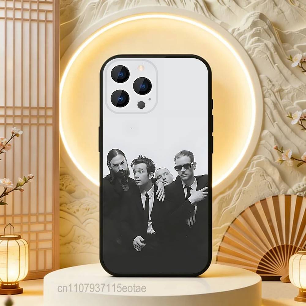 Rock Band The 1975  Phone Case For iPhone  17,16,15,14,13,12,11,Pro,Max,Plus,E,Air,Mini Black Shockproof Funda Cover
