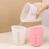 1 Peça Copo Medidor de Silicone com Escala Copo Medidor Transparente Resistente ao Calor Copo Medidor Macio Ferramenta de Panificação