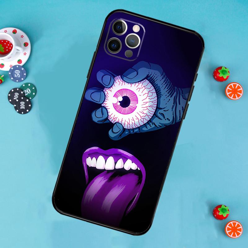 Hände mit Augen Handyhülle Für iPhone 17 Air 16 15 14 13 11 12 Pro Max 13 12 mini 15 16 Plus 16e Hülle Funda