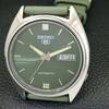 VINTAGE SEIKO 5 AUTOMATIC 6309A JAPAN MENS GREEN COLOR DIAL WATCH A701507-5 R206b-a701507