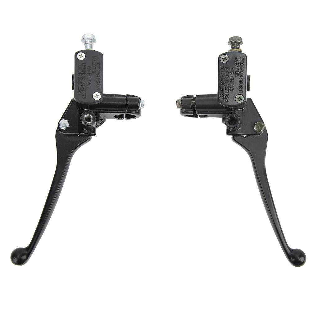 1 Pair 22mm 0.87in Brake Clutch Master Cylinder Lever Black for Gy6 50cc 110cc 125cc 150cc 250cc Scooter