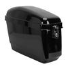 Motorcycle Hard Saddle Bags 45L with Lock Liner Mounting Kit Sturdy ABS Plastic   Motorcycle   Side Storage Box Glossy Black
