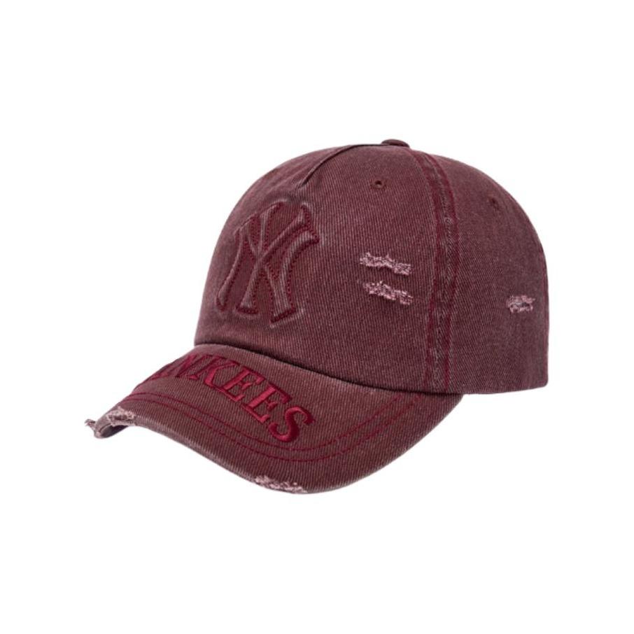 

MLB Cotton Baseball Caps Unisex Burgundy Fashion 3ACPV295N-50WID F бордовий