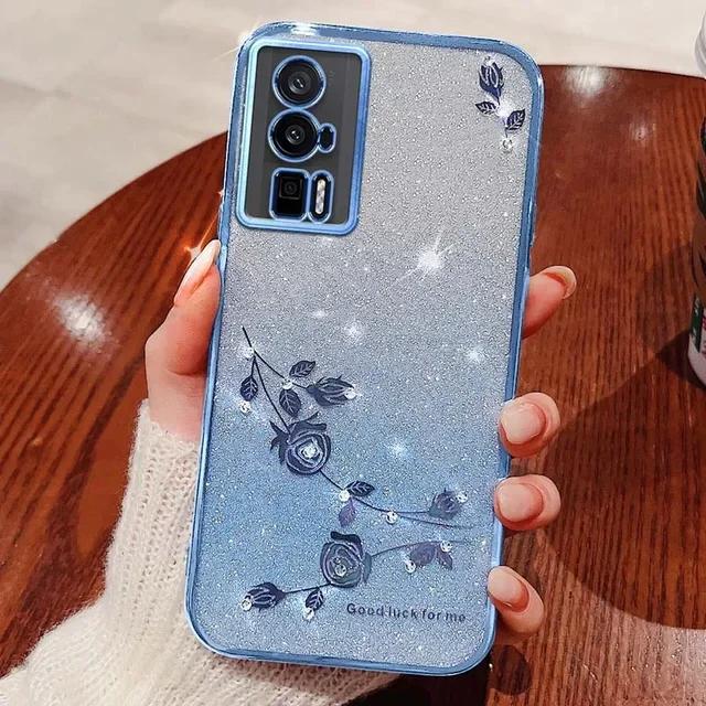 For Redmi Note 12s 11 8 9 10 13 Pro Plus 9A 9C 10C 10A 12C Glitter Rhinestones Shiny Diamond Phone Soft Silicone Case