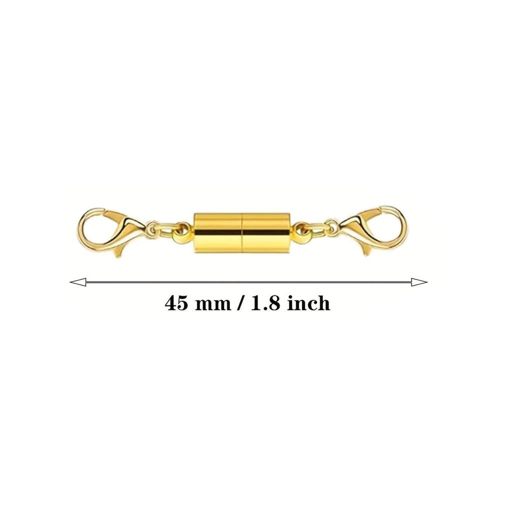 12-Piece Magnetic DIY Bracelet & Necklace Set with Heart & Round Connectors