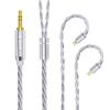 Yinyoo To Single Crystal Plated Mixed Alloy Cable with 5N OFC Silver Plated OCC Mixed Earphone Upgrade 22AWG Thick Improved Sound Replacement Cable