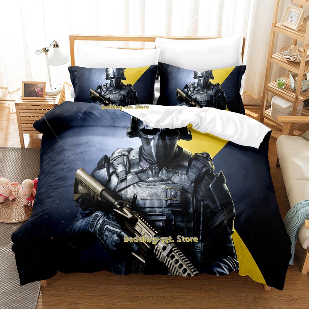 Game XDefiant Bedding Set Single Twin Full Queen King Size Bed Set Adult Kid Bedroom Duvetcover Sets Print Anime Bed Sheet Set