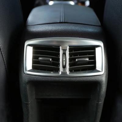 My Good Car  ABS Chrome Interior Armrest Box Rear Air Vent Outlet Cover Trim Stickers for Peugeot 3008 2013-2018 Car Accessories
