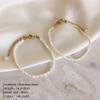 Simple Stainless Steel 14K Gold Plated Imitation Irregular Pearl Bracelet Titanium Steel PVD Imitation Oval Pearl Chain Bracelet