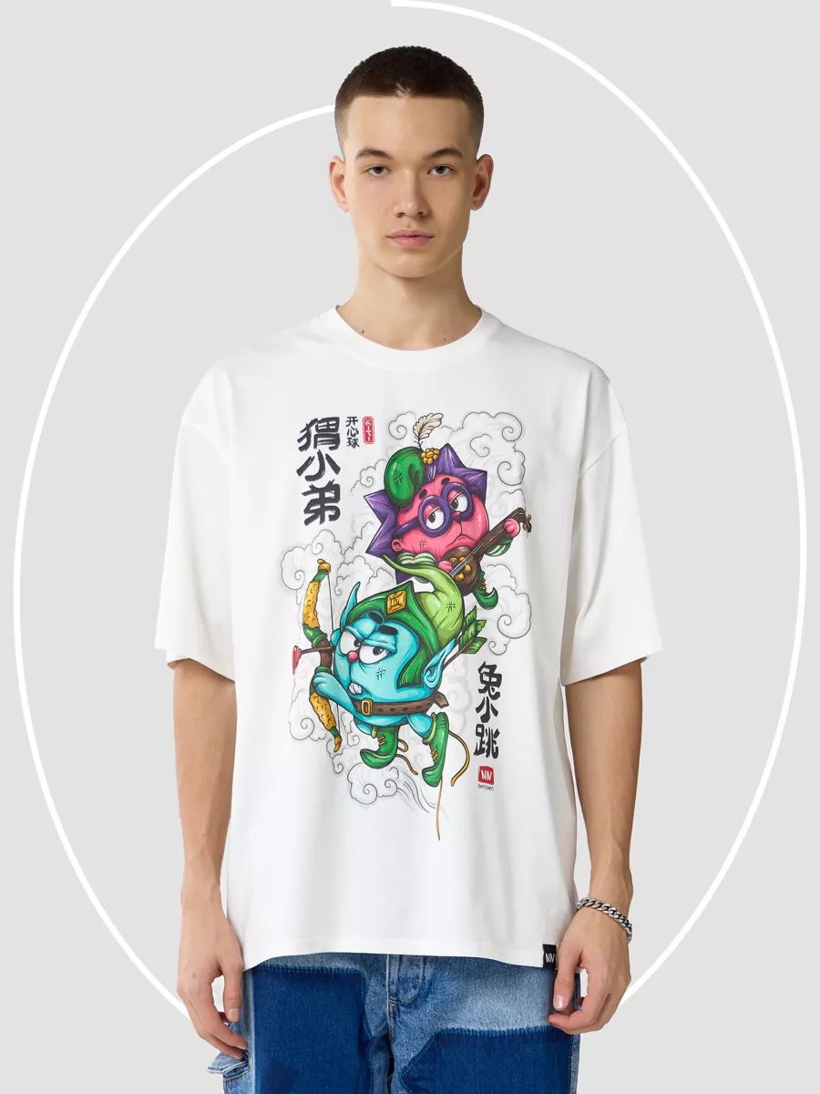 

Oversized T-shirt with Kikoriki print 4XL