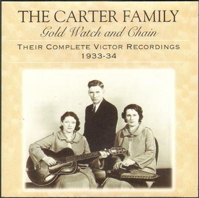 CD CARTER FAMILY - Reloj y Cadena Dorados (Su CD completo 1070 Rounder Records 1998 Folk estadounidense Usado