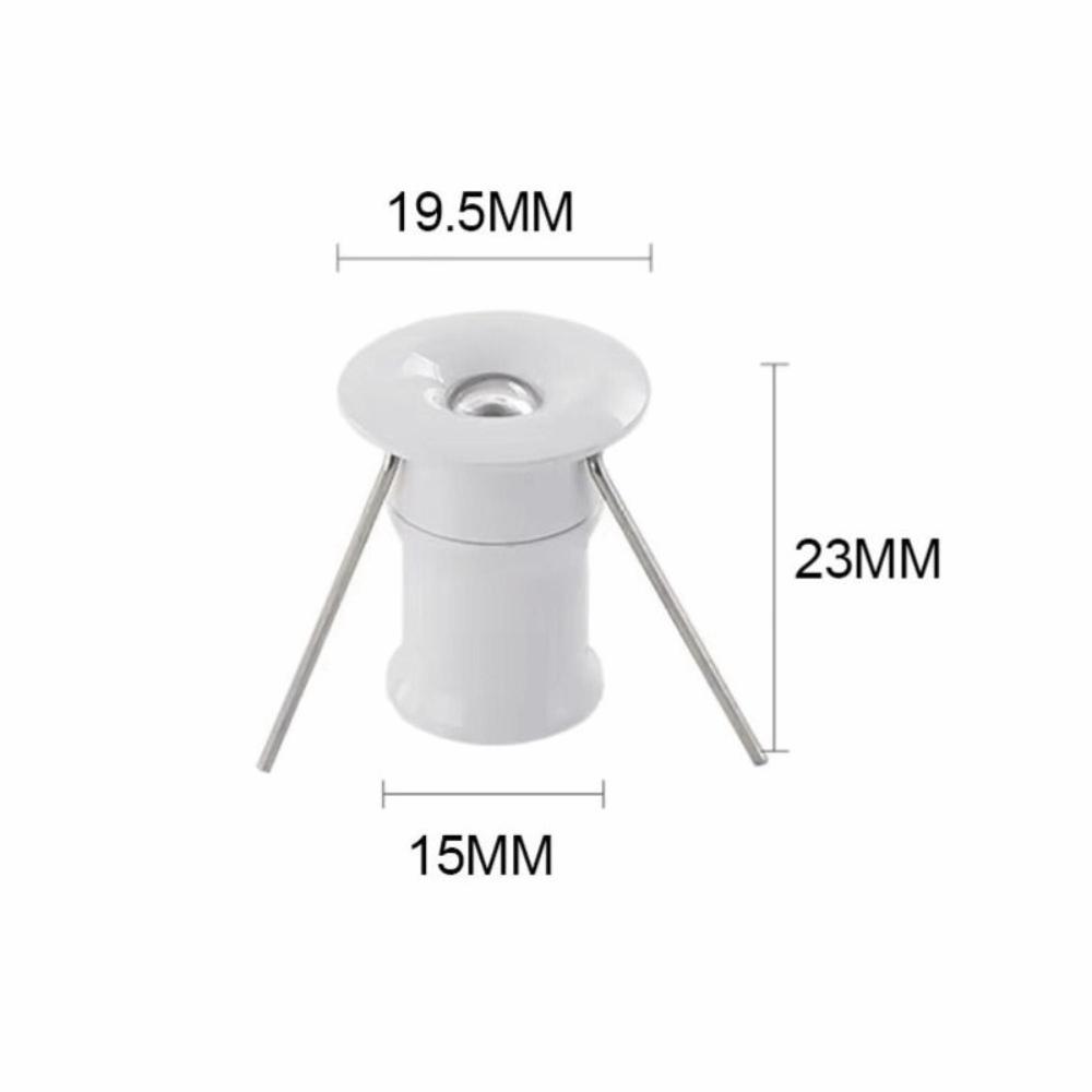 1W Power Mini LED Spotlight 3000K Warm Light Cabinet Downlight Durable Spot Lights  Indoor Lighting