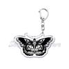 Beautiful Lavender Flower Monarch Butterfly Keychains Ring for Accessories Bag Butterflies Pendant Key Chain Jewelry Fans Gifts