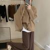 Sweater Cardigan Female Autumn and Winter V Neck Vintage Sweater Cardigan Coat Women Versatile Loose Knitted Sweater Outwear