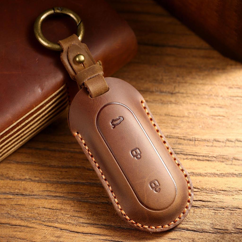 Ideal Genuine Leather Car Key Shell L9 L8 Protective Cover for Men and Women