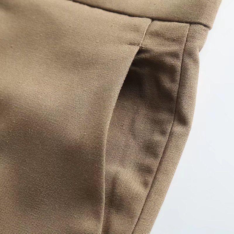 MD Women clothes 2023 Summer New Casual Pants Linen Design Loose Straight Shorts Female 05049582706