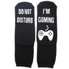 Men's Novelty Rubber Non-Slip Bottom Game Alphabet Graphics Breathable Comfortable Mid-Layer Crew Socks Daily Wear 18th Birthday Boys Gift