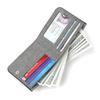 Minimalist Solid Color Coin Bag Ultra-Thin Card Holder Short Canvas Wallet Men Folding Small Wallet Birthday Gifts