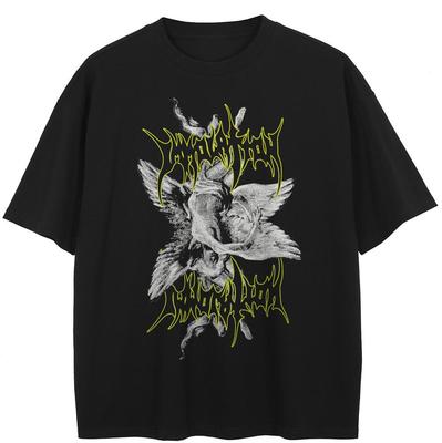 Maglietta grafica divertente streetwear, maglietta in cotone, unisex, magliette estive, maniche corte