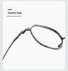 Retro Japanese Titanium Small Frame Myopia Glasses: High-Prescription, Polygonal, Wide Rim for Small Faces